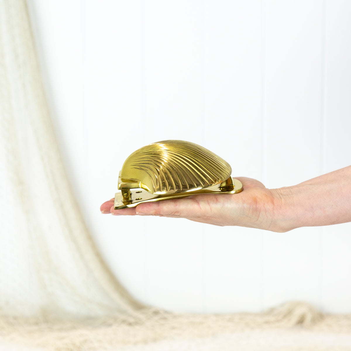 Scallop Shell Door Knocker - Shiny