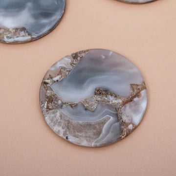 Claudette Agate Coaster - set of 2