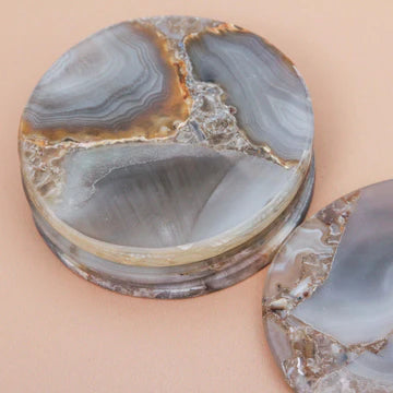 Claudette Agate Coaster - set of 2