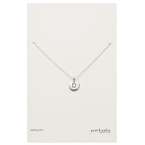 Petals Initial Letter Necklaces