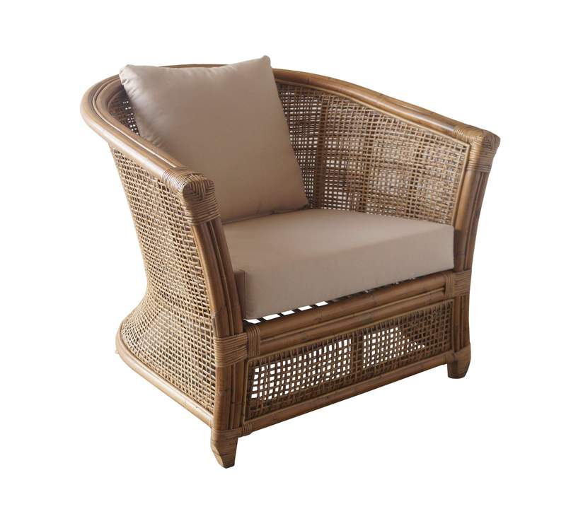 Cayman Rattan Armchair With Cushions