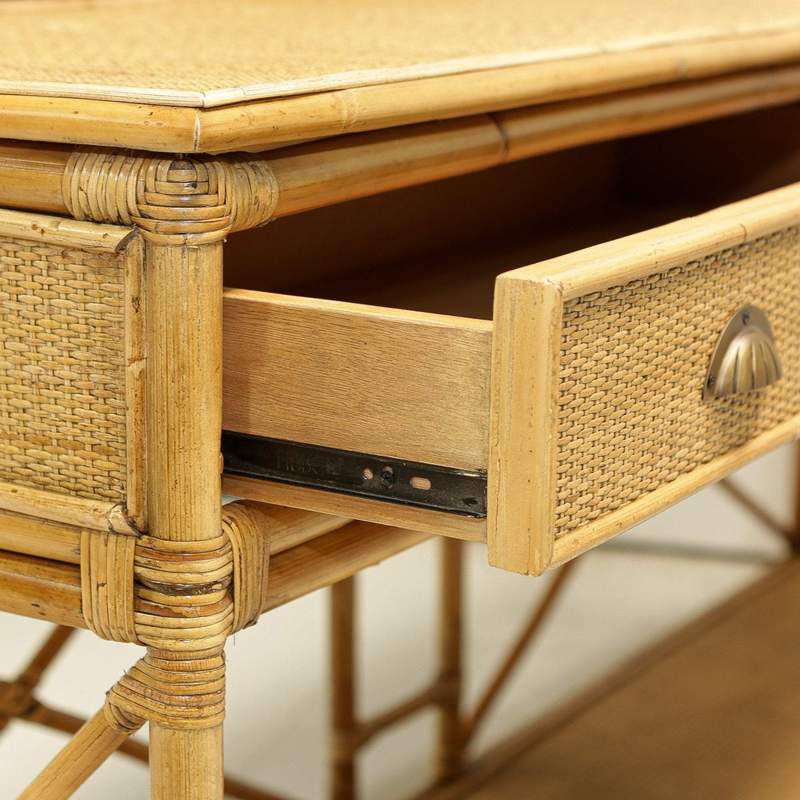 Cayman Large Two Drawer Rattan Console