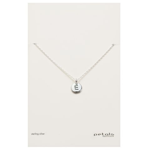 Petals Initial Letter Necklaces