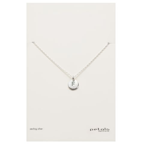 Petals Initial Letter Necklaces