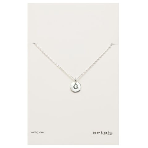 Petals Initial Letter Necklaces