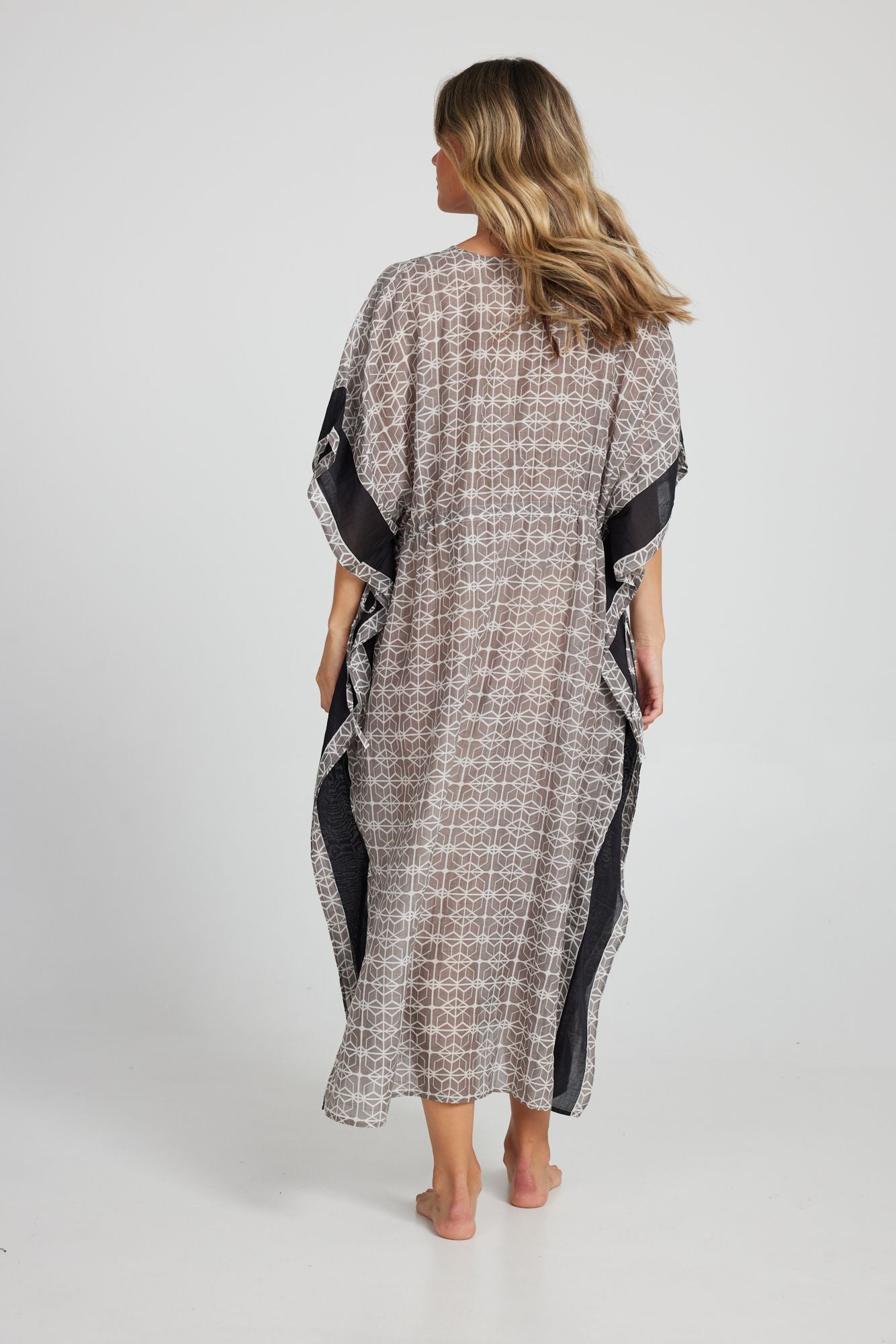 Chico Maxi Kaftan in Escapade Silk
