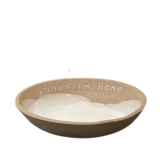 Handmade Ceramic Bowl Honey I'm Home