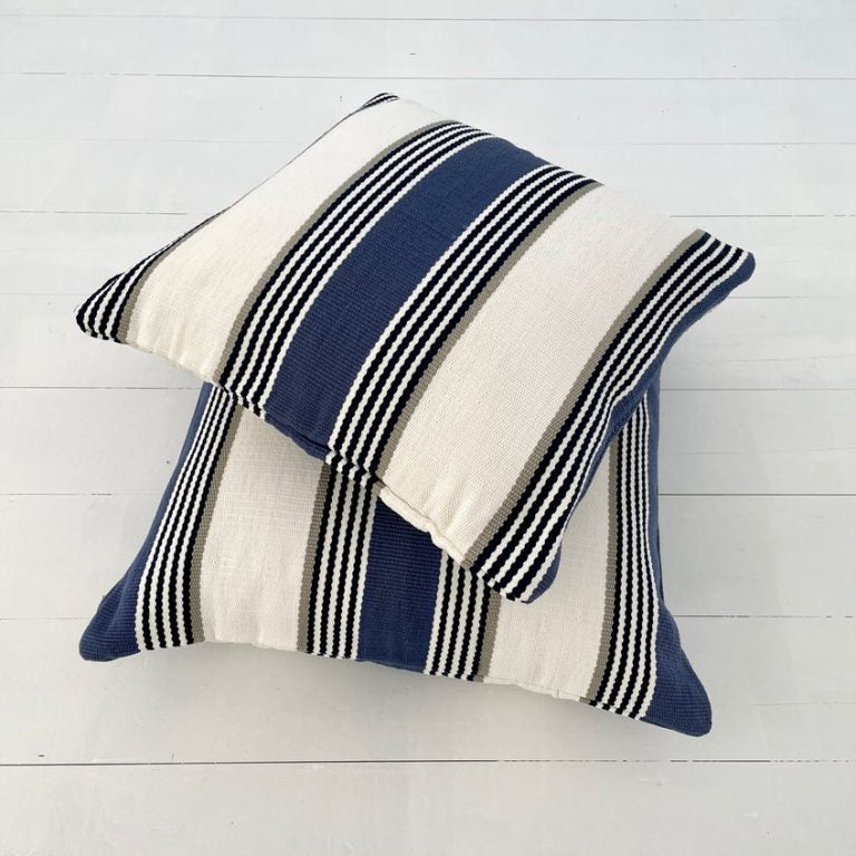 Riviera Stripe Outdoor Cushion Cover 50 cm – Ebb+Flow Boutique