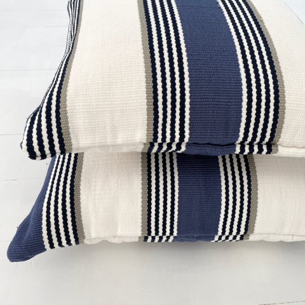 Riviera Stripe Outdoor Cushion Cover 50 cm