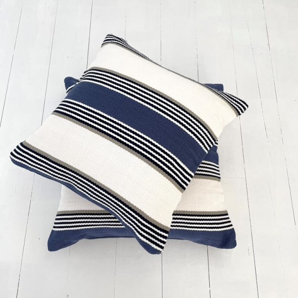 Riviera Stripe Outdoor Cushion Cover 50 cm