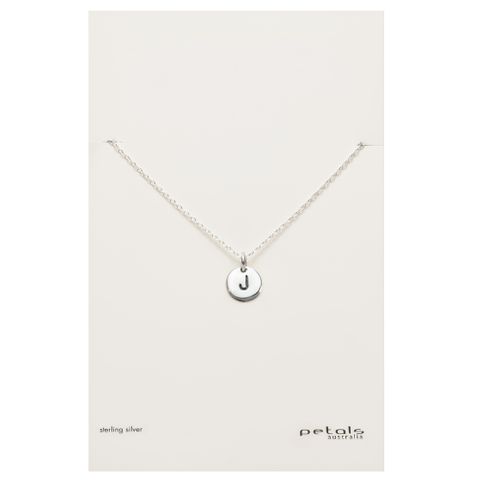 Petals Initial Letter Necklaces