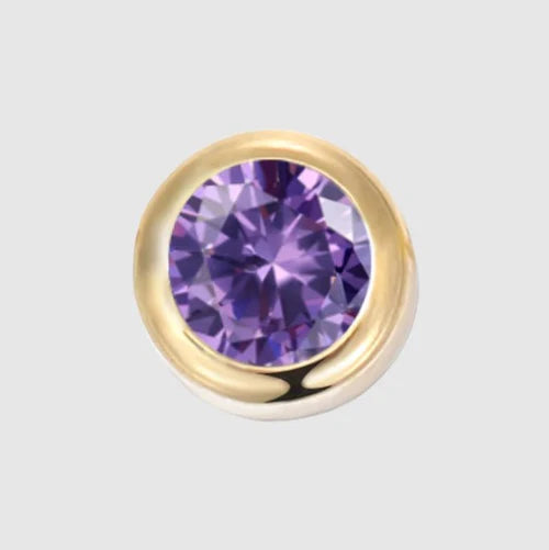 Luisa Luxe Personalised Birthstone Charm Necklace (Birthstone Charm only)
