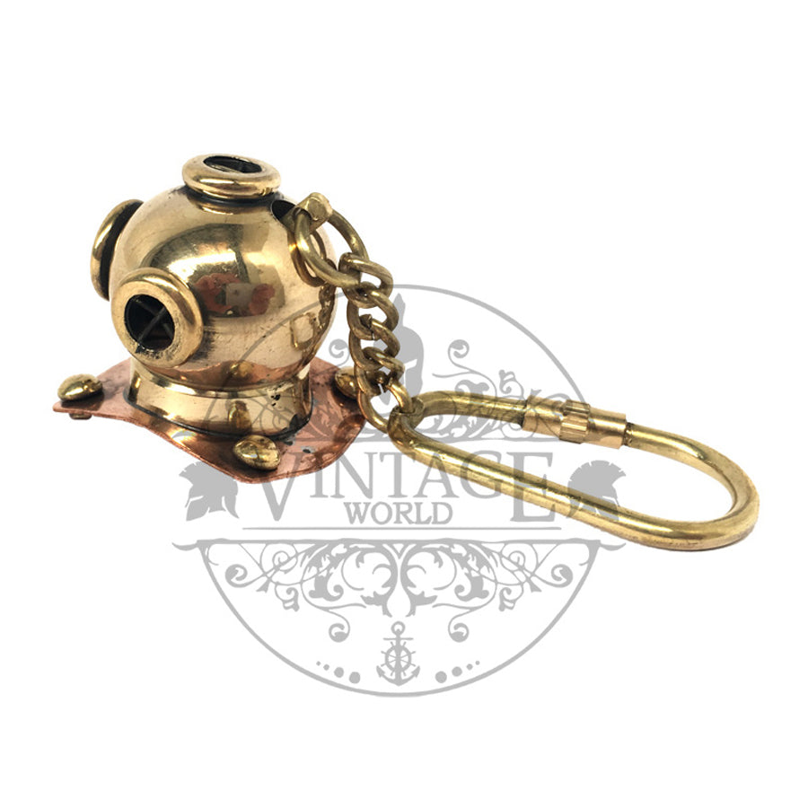 Vintage Diving Helmet Keyring