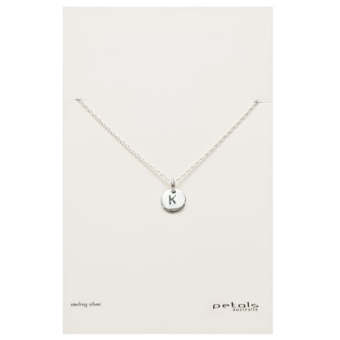 Petals Initial Letter Necklaces