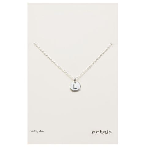 Petals Initial Letter Necklaces