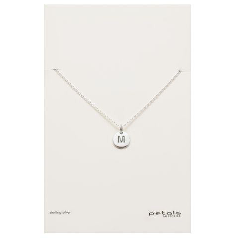 Petals Initial Letter Necklaces