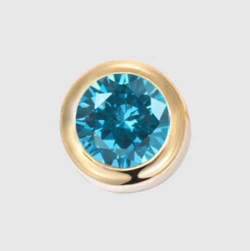 Luisa Luxe Personalised Birthstone Charm Necklace (Birthstone Charm only)