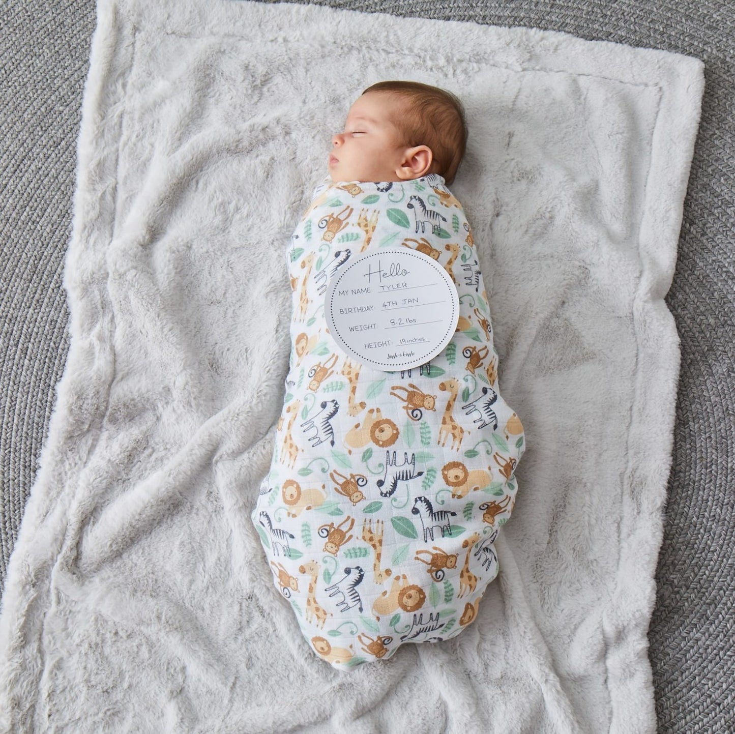 Muslin Wraps and Arrival Card