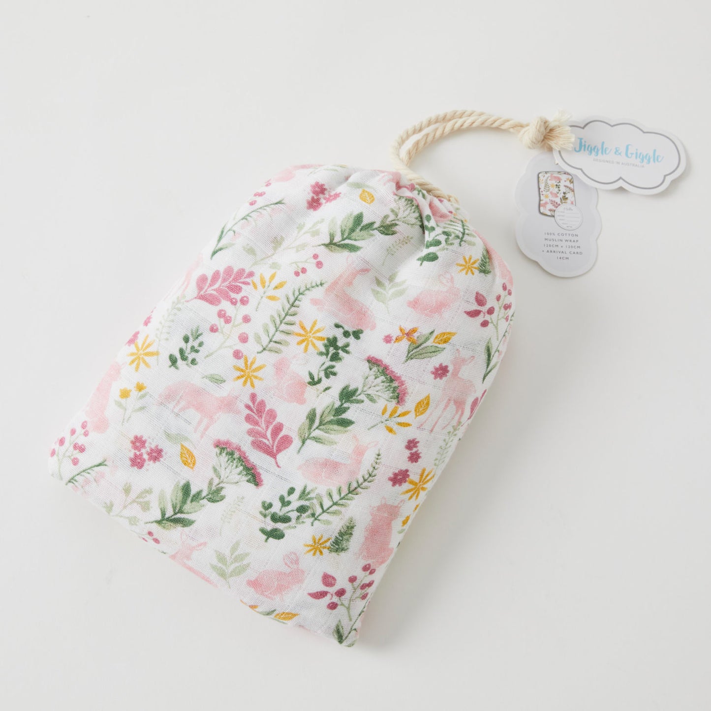 Muslin Wraps and Arrival Card
