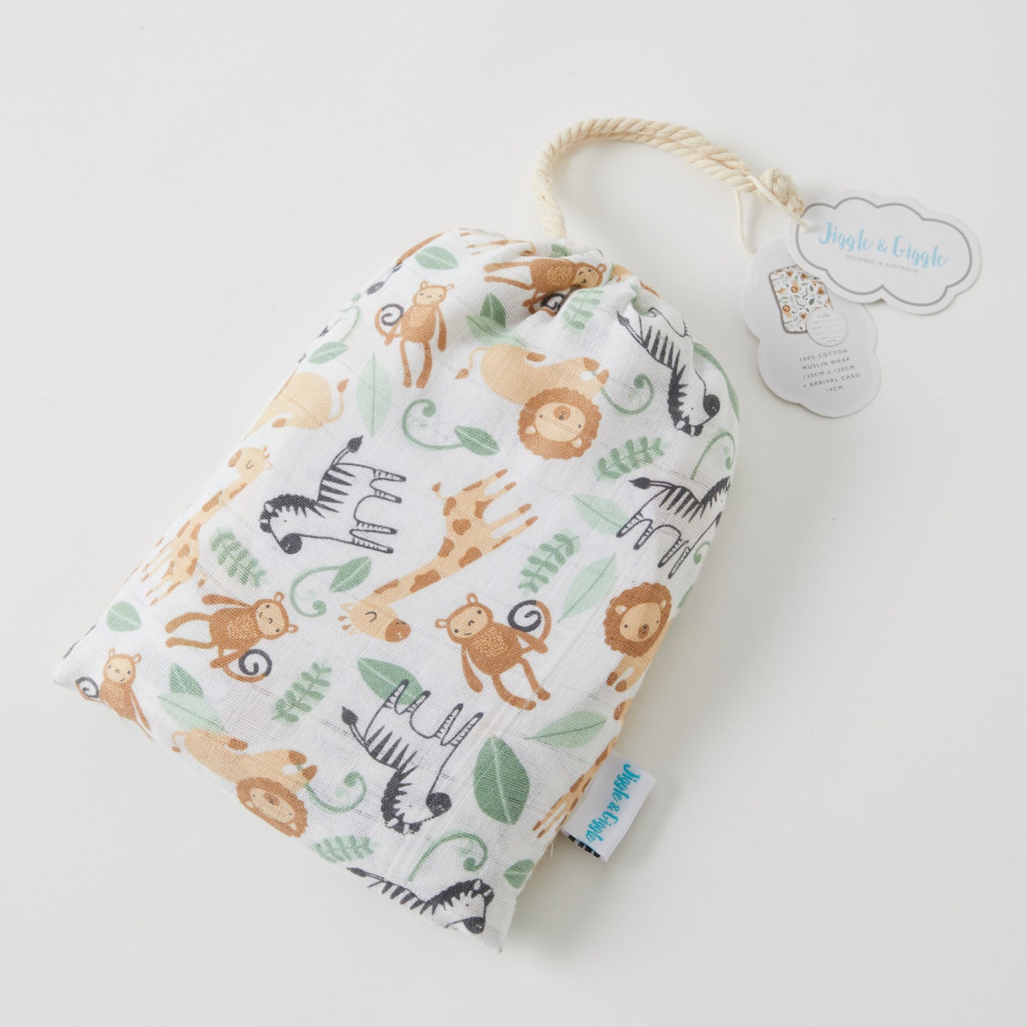 Muslin Wraps and Arrival Card
