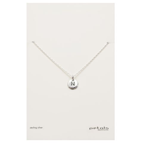 Petals Initial Letter Necklaces
