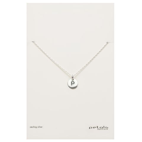 Petals Initial Letter Necklaces