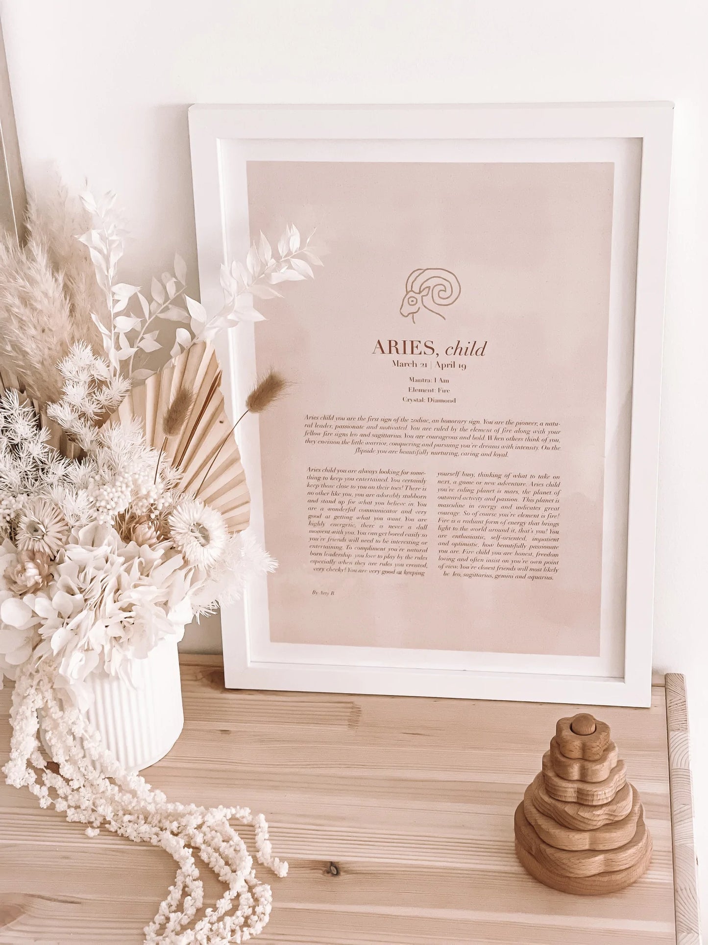 Zodiac Print Child with or without frame