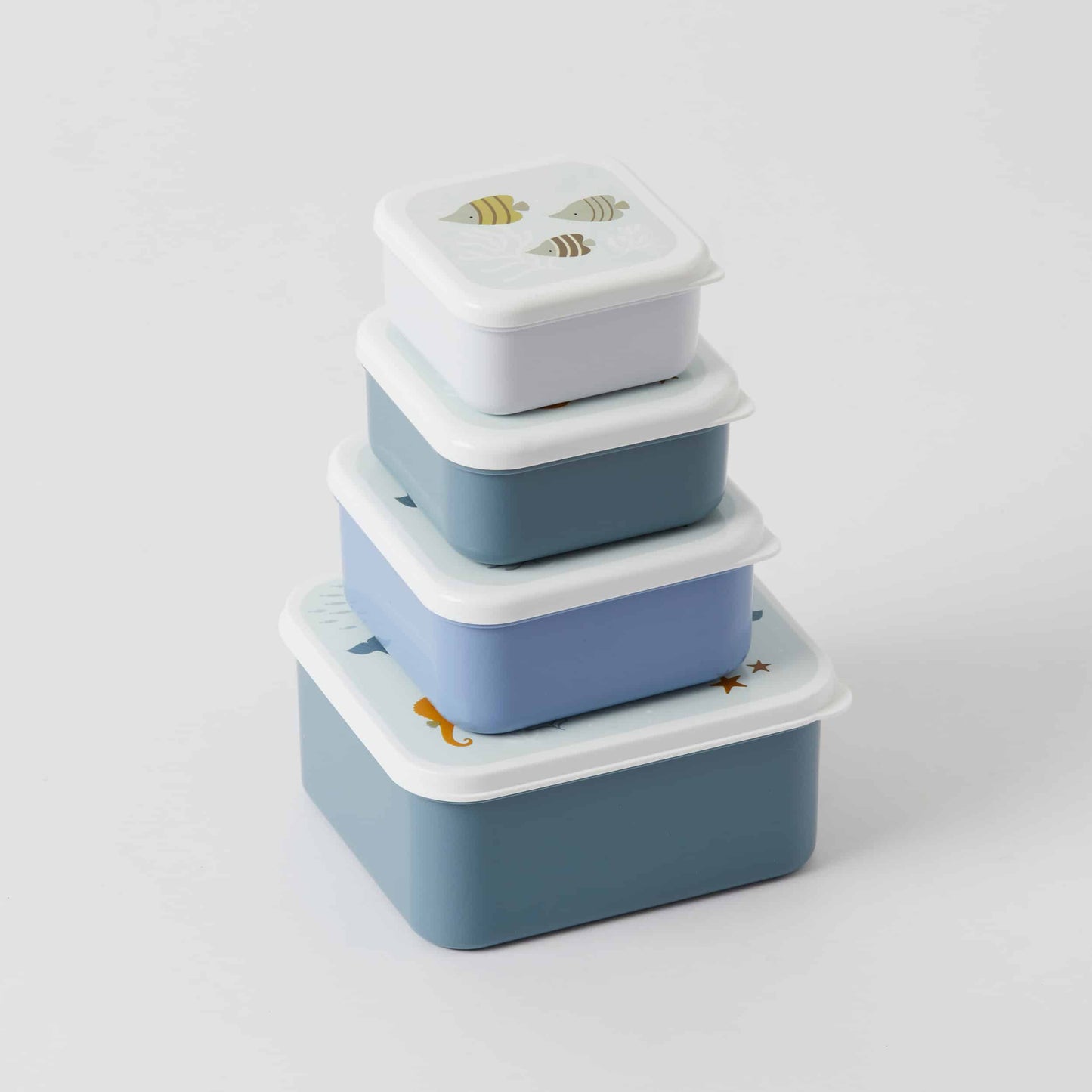 OCEAN LUNCH & SNACK BOX SET OF 4