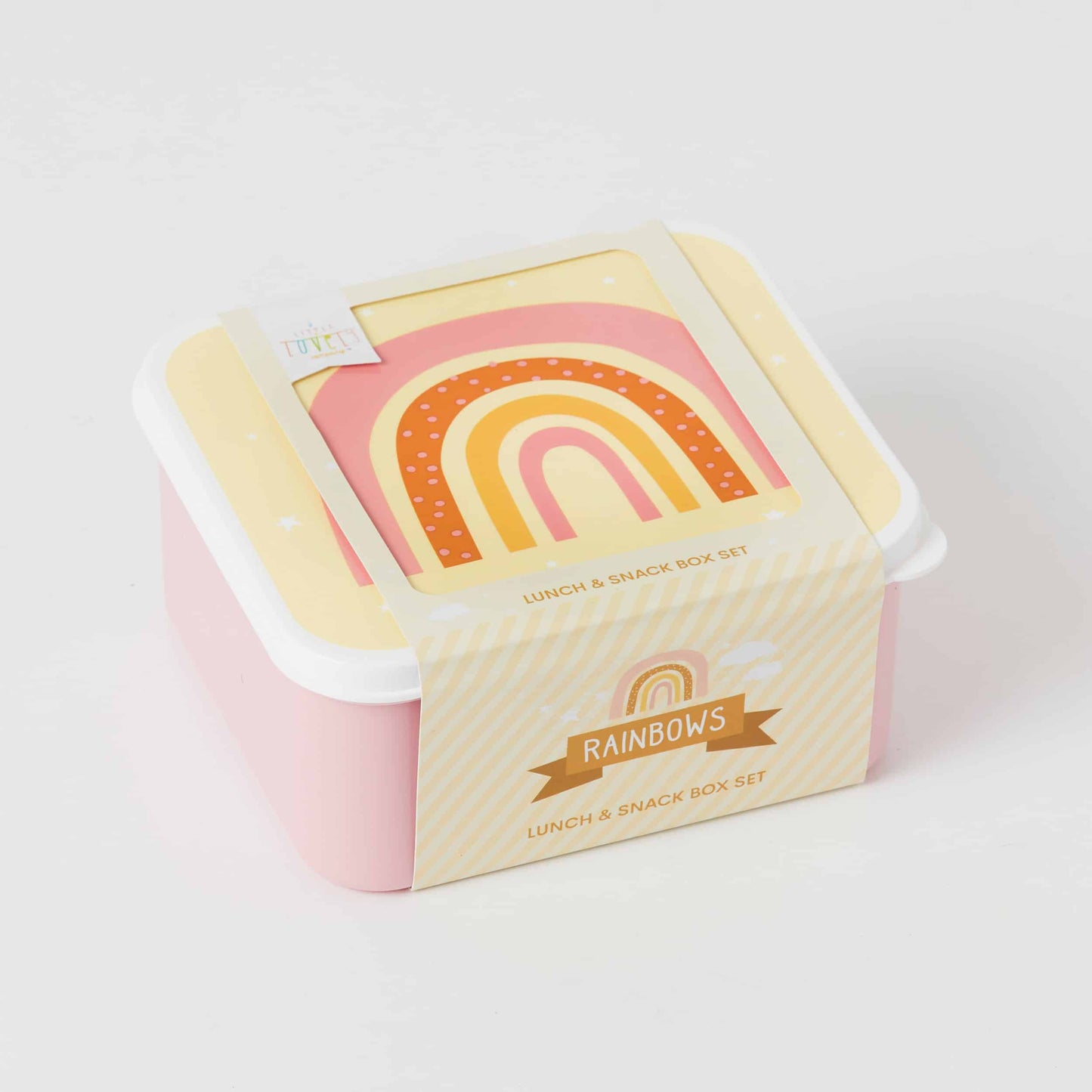RAINBOWS LUNCH & SNACK BOX SET OF 4