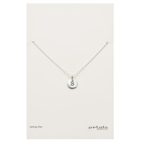 Petals Initial Letter Necklaces