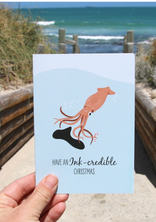 Christmas Card - Arrow Squid