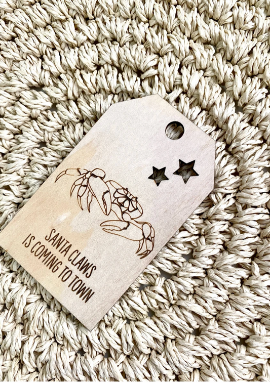 Wooden Swing Tag Christmas Decorations