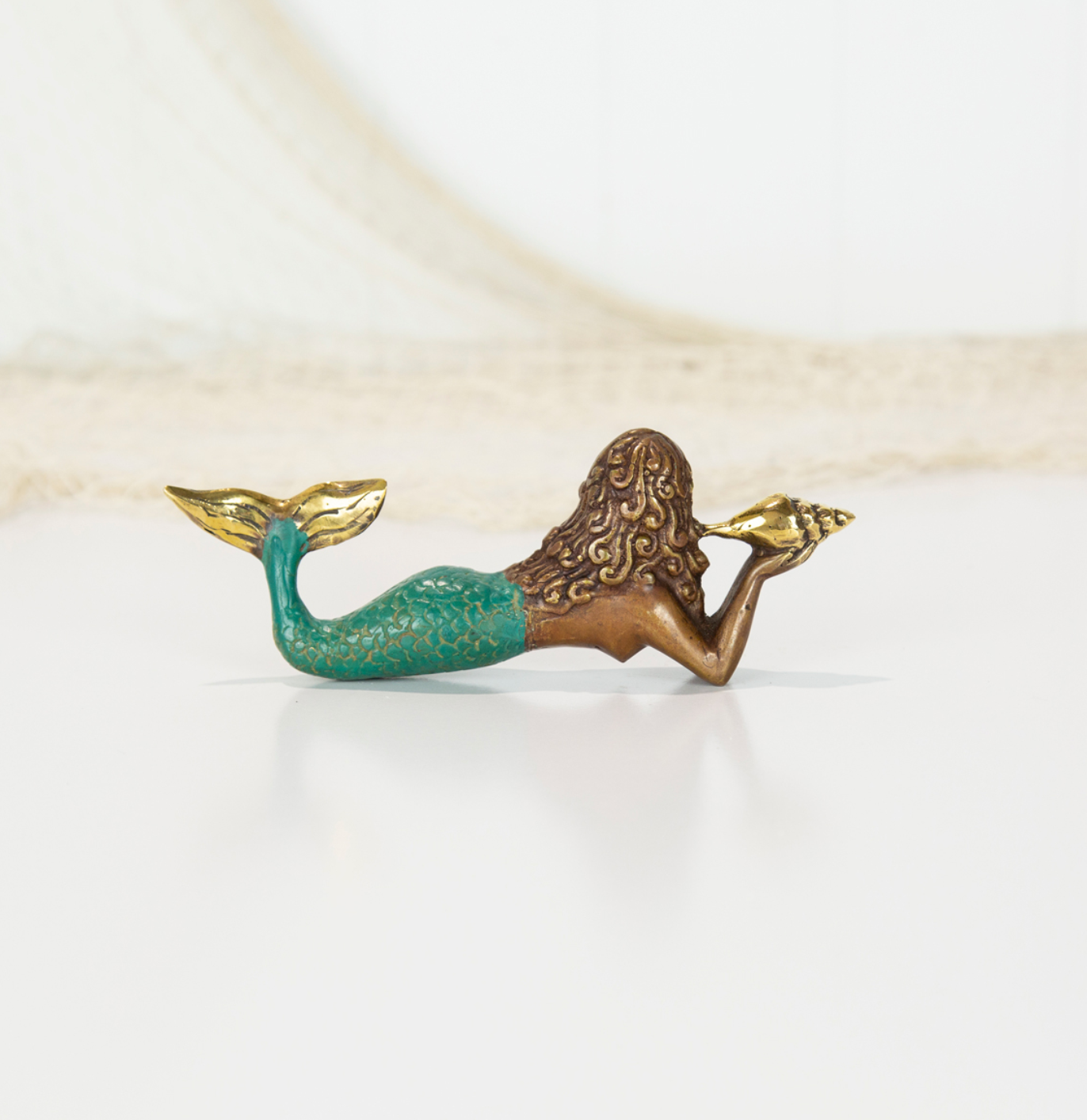Mermaid Lying Down - Green Tail