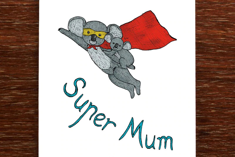 Super Mum Greeting Card