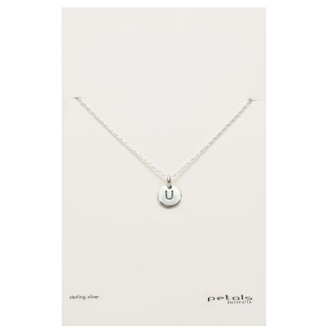Petals Initial Letter Necklaces