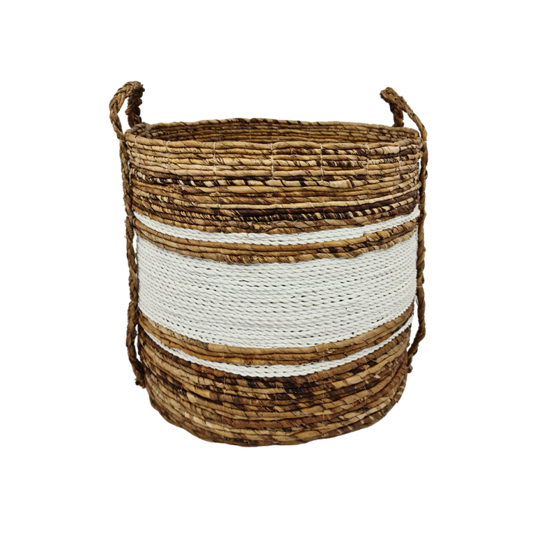Baskets- Agustin White - Set of 4