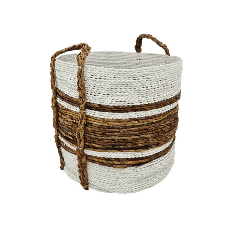 Baskets- Agustin White - Set of 4