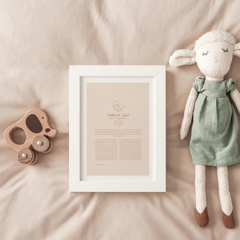 Zodiac Print Child with or without frame
