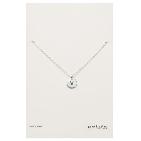 Petals Initial Letter Necklaces