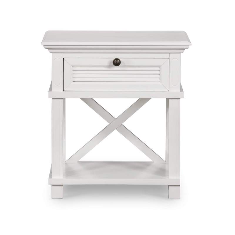 West Beach Bedside Table White - preorder