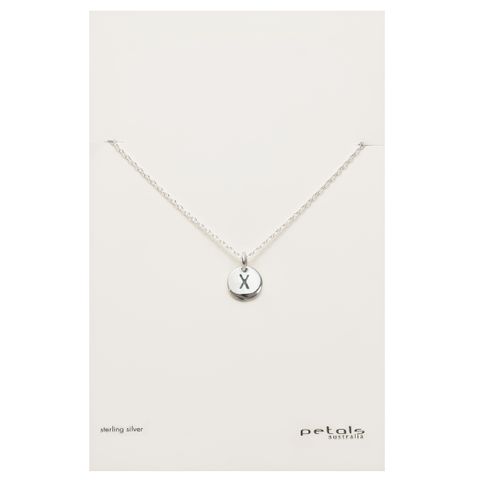 Petals Initial Letter Necklaces
