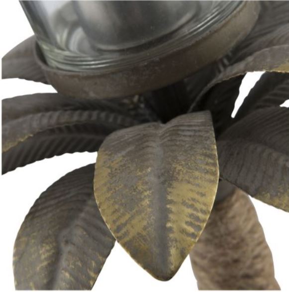 Palm Metal Candle Holder