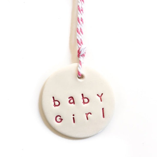 Ceramic Tag - Baby Girl
