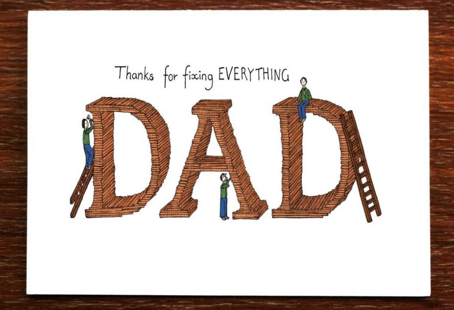 Thanks For Fixing Everything Dad Greeting Card