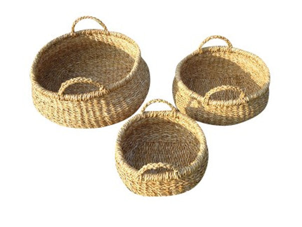 Seagrass Deck Baskets 3p