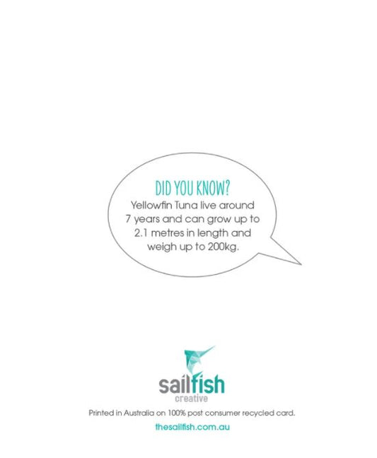 Tuna Fish Greeting Card