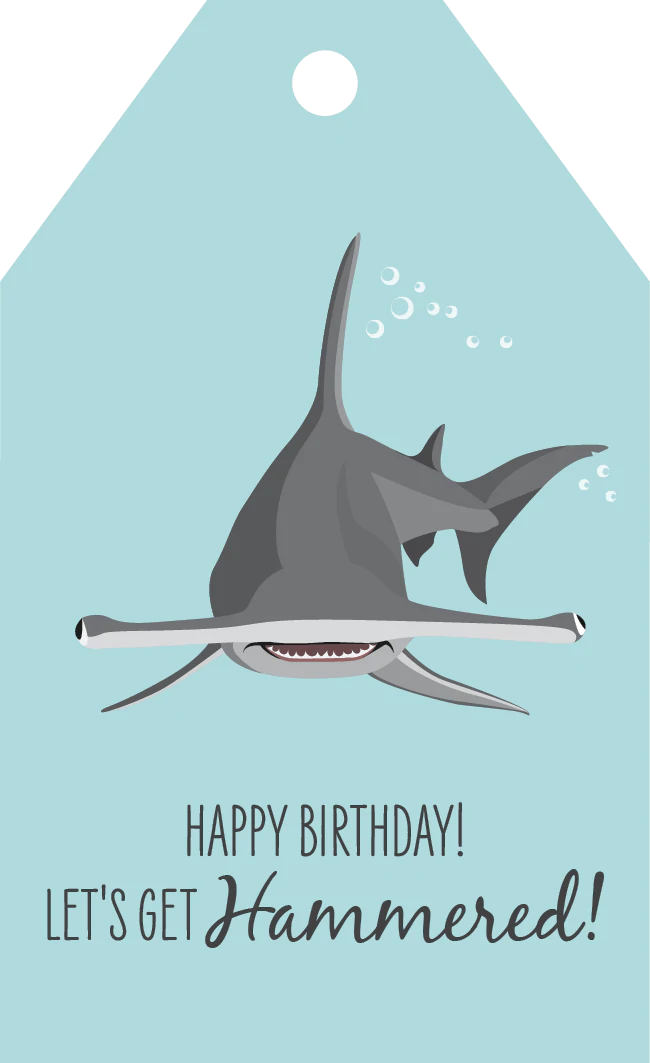 Birthday Tag - Hammerhead