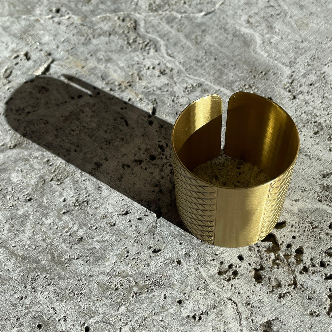 Havana Spirit Name Decanter Cuff- Brass