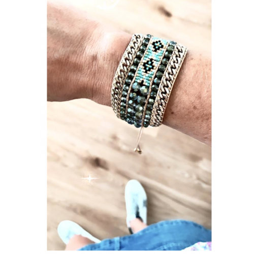 Ibiza Cuff Rich Olive