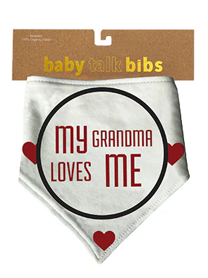 Baby Bib Grandma Loves Me